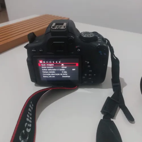 câmera filmadora profissional Cânon EOS Rebel T6i + 2 lentes em excelente estado