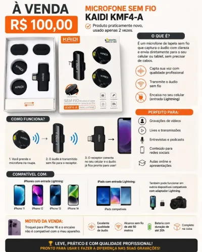 Microfone sem fio