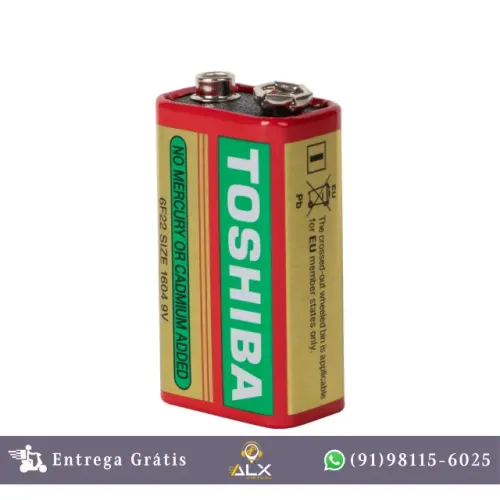 Bateria Zinco 9v 6f22kg Toshiba *ENTREGA GRÁTIS*