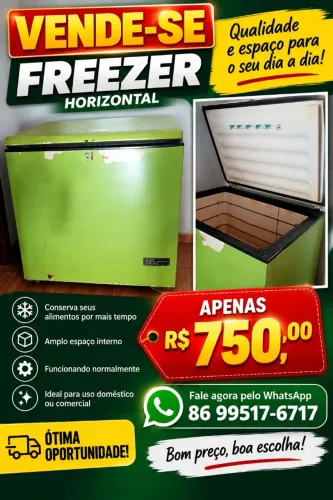 Freezer valor R$750