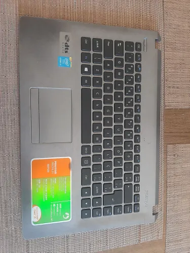 Teclado notebook positivo com a base e pad mouse