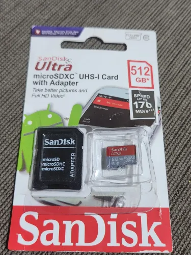 Cartão de memória sandisk 