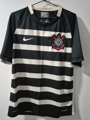 Camiseta Corinthians Campeão Brasileiro 2015 visitante tamanho M