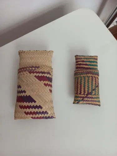 2 cestas artesanais de Moçambique