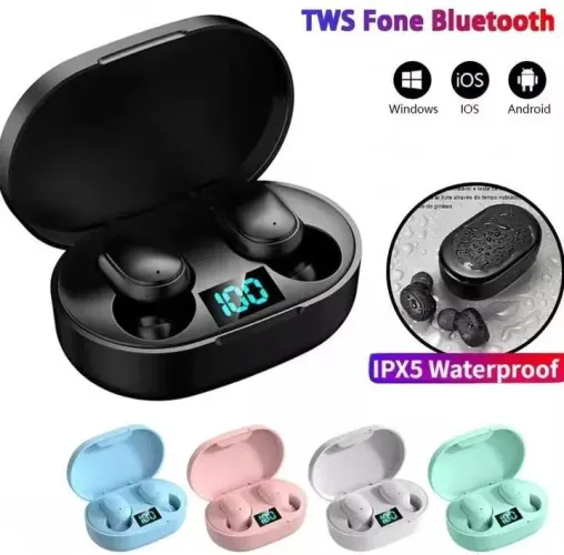 Fone de ouvido via bluetooth
