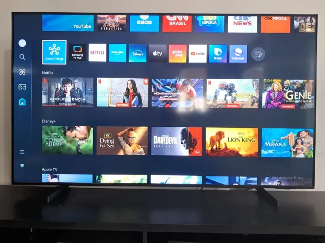 SAMSUNG SMART TV 70" 4K, SISTEMA TIZEN,HURB GAMES,APP XBOX,ALEXA,TELA INFINITA, COMPLETA