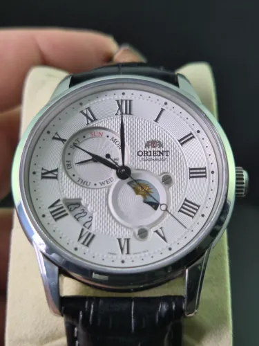 Relógio Orient Bambino Ed. Especial SUN & MOON Automático 42mm