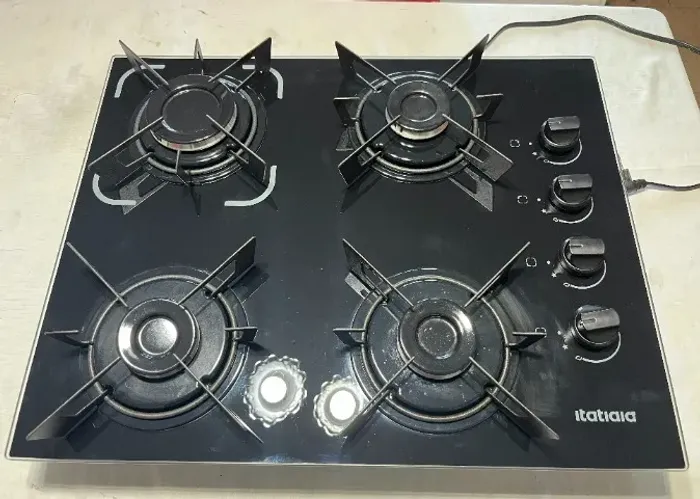 Cooktop Itatiaia Electra 4 bocas - Vidro Preto - Semi novo