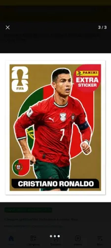 cartinha cara Gold CR7 