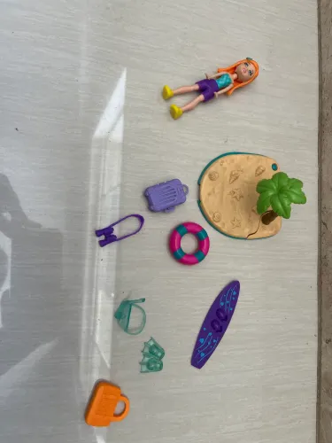 Praia Polly Pocket E Acessórios de Viagem