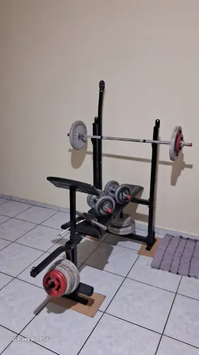 Mesa de supino 94kg de anilha