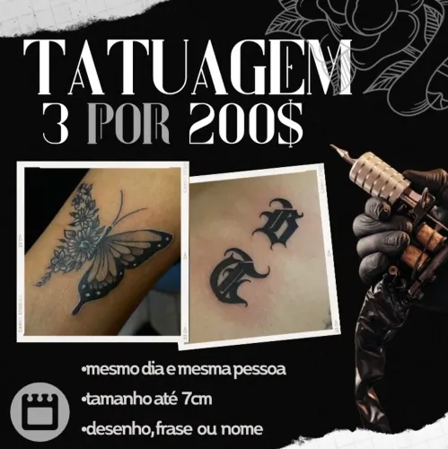 Tatuagem promoção 