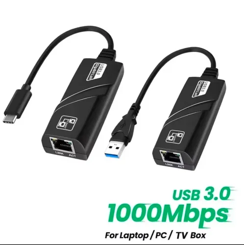 Adaptador USB para RJ45 1000rbps