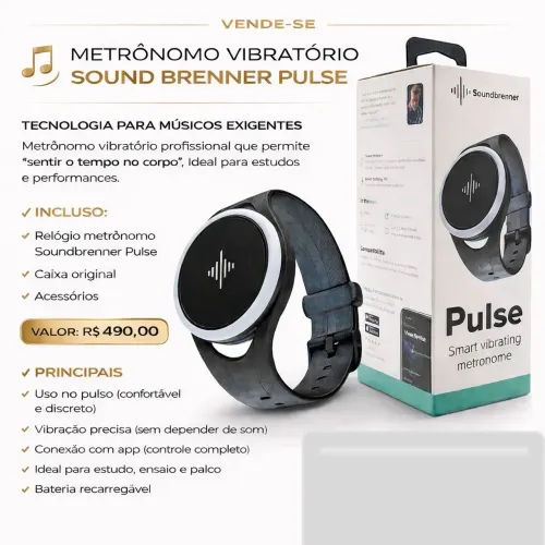 Metrônomo Vibratório SoundBrener Pulse