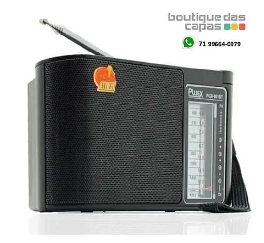 Rádio Am/fm Portátil bateria recarregavel Usb analogico Lelong Le-661