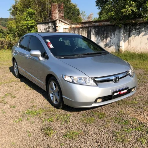 Sucata Honda Civic LXS 2007 Prata Disponível Para Retirada de Peças