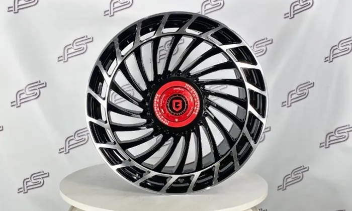 Rodas Gisa YA5642 Preto Diamantado 5x112 e 5x120 - 20x8,5 e 20x10