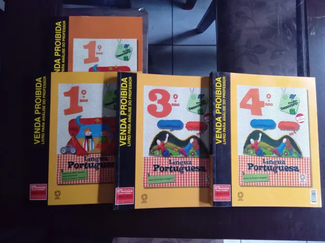 Livros Didáticos de Língua Portuguesa - 1º, 3º e 4º Ano - Professor
