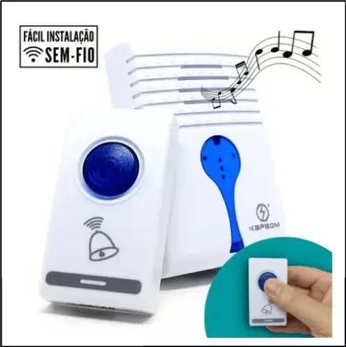 Campainha Residencial Wireless Sem Fio