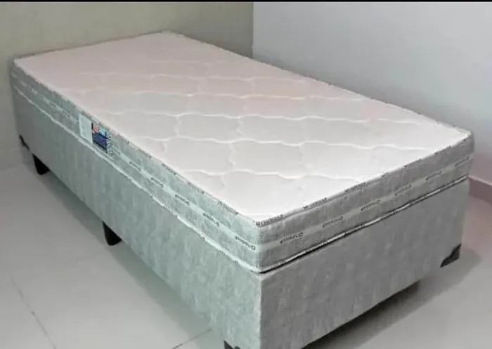 Cama box colchão e base(solteiro) novo