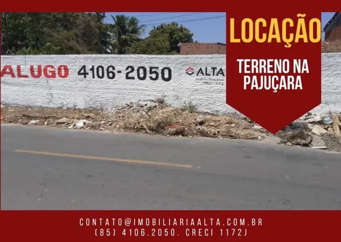 Terreno para venda ou locação na Pajuçara - galpão e igreja
