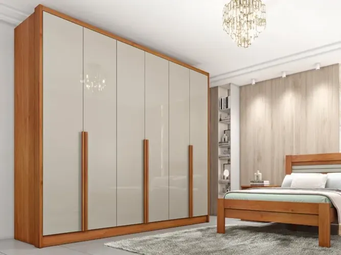 Guarda-Roupa Fortuna 6 Portas e 4 Gavetas Tcil !! L5338m