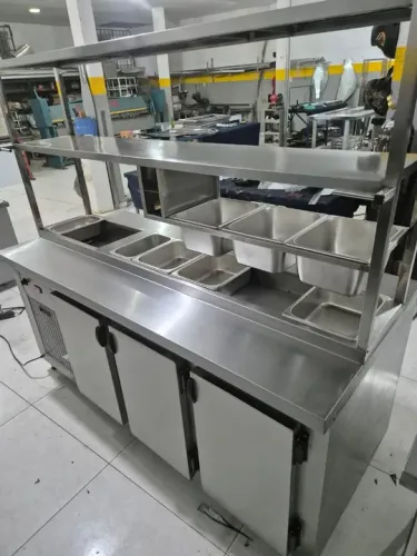 Refrigerador inox com condimentador sob medida- direto da fábrica <br>