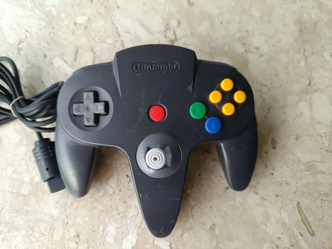 Controle Nintendo 64 Preto Original 