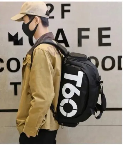 Bolsa e mochila T60 4 em1 preta