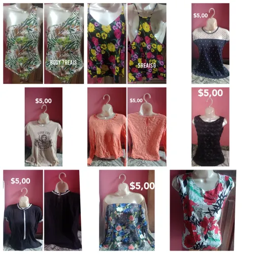 Blusas femininas - Várias opções - R$5,00