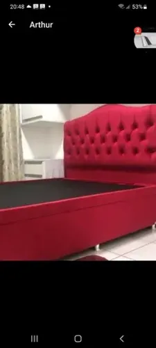 Camas casal padrão com bau. Entregamos no domicílio.