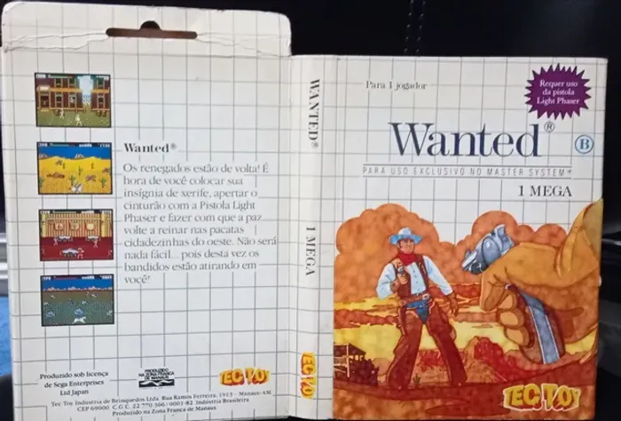 Wanted Original Master system completo 