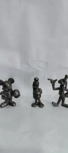 Bonecos Miniaturas Mickey Donald e Pateta Disney Colecionador 