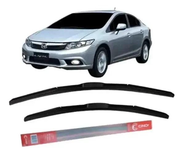 Par Palheta De Silicone Honda Civic 2012 a 2016