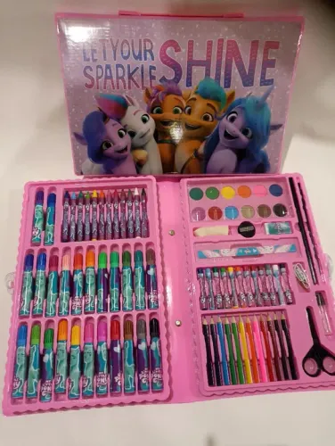 R$45 estojo maleta pinturas Caixa de Arte My Little Pony novo