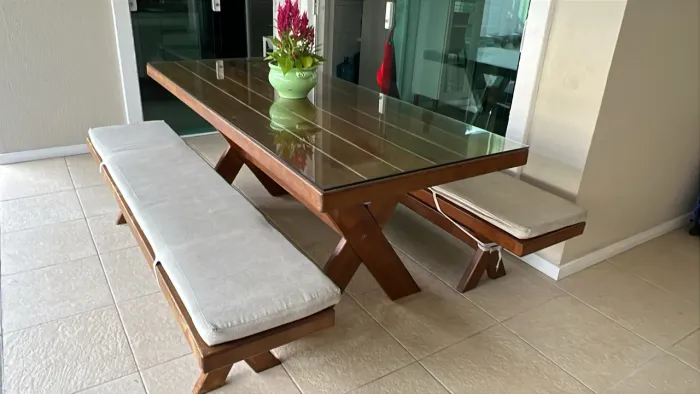 Mesa de Madeira 2.00m x 0.80m