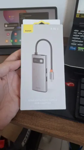 Hub Adaptador Baseus Starjoy 4 Portas Tipo C