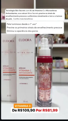 Skin Niina Secrets Eudora em promoção 