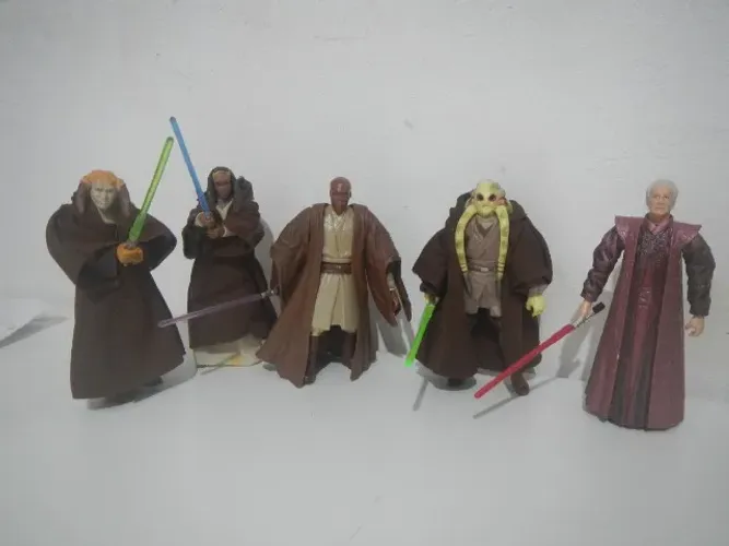 Lote Figuras Duelo Jedi Palpatine Episódio 3