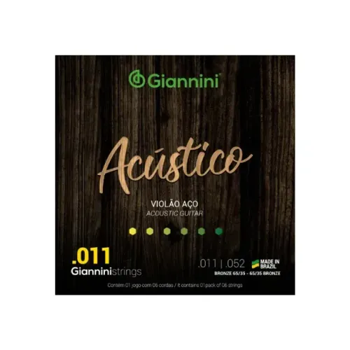 ENCORDOAMENTO GIANNINI VIOLAO GESPW BRONZE 65/35 0.011