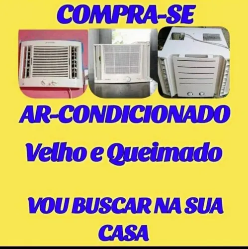 Compramos seu ar condicionado velho e queimado