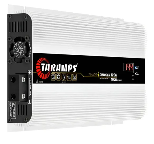 Fonte Taramps 12v 120A carregador de bateria para som automotivo 