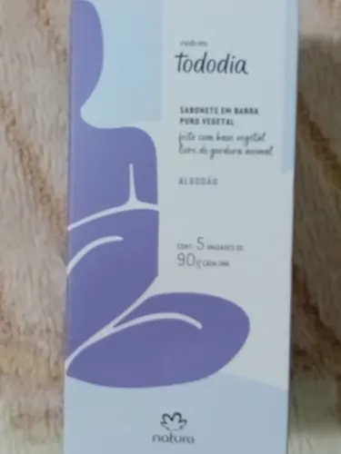Caixa de sabonete vegetal natura - algodão 
