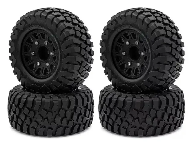 4 Pneus / Rodas Para Automodelo Traxxas, Arrma, Crawler, Kyosho e Outras Marcas 