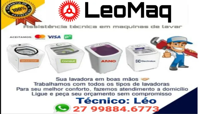 Tecnico em Máquinas de lavar LeoMaq