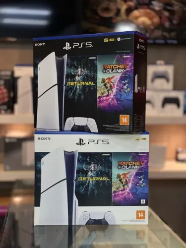 Playstation 5 com jogos Returnal e Ratchet & Clank digital