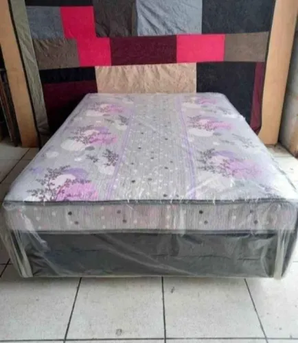 Cama Box Casal com Colchão TEMOS: ESPUMA & MOLAS