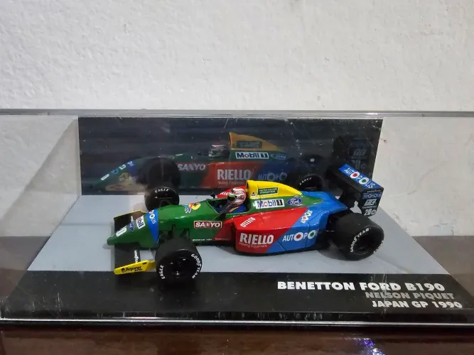Miniatura Benetton Ford B190 - Nelson Piquet - GP Japão 1990