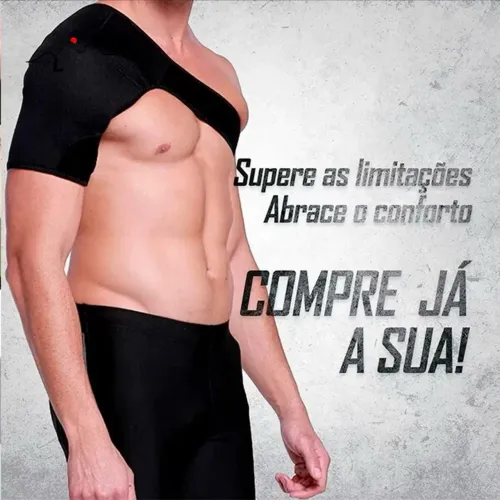 Ombreira Protetor Suporte de Ombro e Clavícula Neoprene Treino Academia Lesões