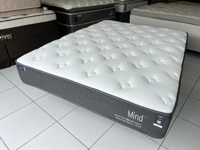 Colchão Queen Modelo Mannes Mind Novo Molas Ensacadas Suporte 150 Kg, Pronta Entrega!